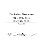 Preview for 1 page of Deviation Devo10 User Manual