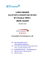 DeviceGate Technology BT-Pusher PRO+ User Manual preview