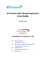 DeviceGate Technology BT-Pusher WiFi Marketing Device User Manual preview