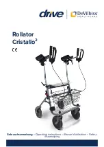 Preview for 1 page of DeVilbiss Healthcare Drive Rollator Cristallo2 Operating Instructions Manual