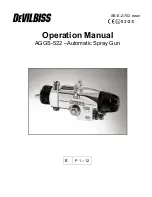 Предварительный просмотр 1 страницы DeVilbiss AGGS-522 Operation Manual