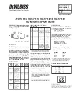 DeVilbiss AGXV-540 Quick Start Manual предпросмотр