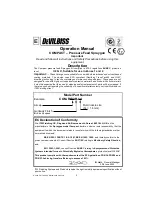 Предварительный просмотр 2 страницы DeVilbiss Compact COM-P522B-14 Operation Manual