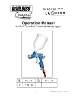 DeVilbiss Compact HVLP Operation Manual preview