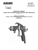 Предварительный просмотр 1 страницы DeVilbiss Compact TRANS-TECH Operation Manual