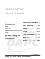 DeVilbiss D25572 Operator'S Manual preview