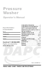 Предварительный просмотр 1 страницы DeVilbiss D25689-E Operator'S Manual