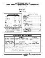 DeVilbiss FA125 Owner'S Manual preview