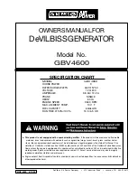 Предварительный просмотр 1 страницы DeVilbiss GBV4600 Owner'S Manual