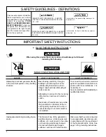 Предварительный просмотр 4 страницы DeVilbiss GBV4600 Owner'S Manual