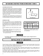 Предварительный просмотр 12 страницы DeVilbiss GBV4600 Owner'S Manual