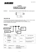 DeVilbiss T-AFPV Operation Manual предпросмотр