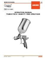 Предварительный просмотр 1 страницы DeVilbiss TRANS-TECH GRAVITY FEED Operation Manual