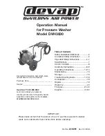 DeVillbiss Air Power Company Devap A16091 Operation Manual preview