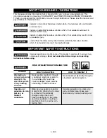 Preview for 3 page of DeVillbiss Air Power Company PowerBack A04669 Operator'S Manual