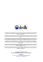 Preview for 56 page of deville C07832 Manual Utilisation
