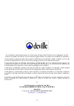 Preview for 61 page of deville C07834 Manual Utilisation