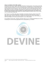 Preview for 8 page of Devine 9000-0060-9026 User Manual