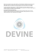 Предварительный просмотр 9 страницы Devine 9000-0061-1318 User Manual