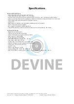 Предварительный просмотр 12 страницы Devine 9000-0061-1318 User Manual