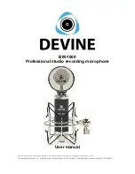 Devine BM-1000 User Manual предпросмотр