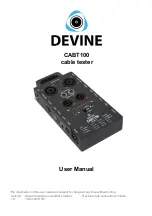 Preview for 1 page of Devine CABT100 User Manual