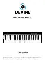 Devine EZ-Creator Key XL User Manual preview