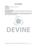 Предварительный просмотр 5 страницы Devine Flex 12A User Manual