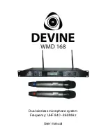 Предварительный просмотр 1 страницы Devine WMD 168 User Manual