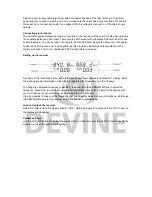 Предварительный просмотр 5 страницы Devine WMD 168 User Manual