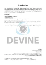 Preview for 2 page of Devine WMD-168MKII-B User Manual