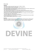 Preview for 5 page of Devine WMD-168MKII-B User Manual