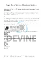 Preview for 6 page of Devine WMD-168MKII-B User Manual