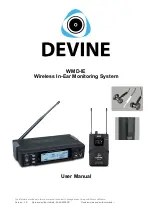 Devine WMD-IE User Manual preview