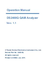 Preview for 1 page of Deviser 2400-DL Operation Manual