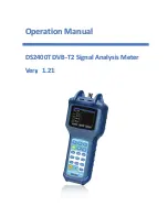 Deviser DS2400T Operation Manual preview