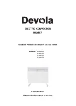 DEVOLA SLIMLINE DVM10WF User Instructions предпросмотр