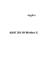 Devolo 200 AV Wireless G User Manual preview