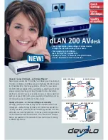 Предварительный просмотр 1 страницы Devolo 200 AVdesk Brochure & Specs