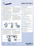 Предварительный просмотр 2 страницы Devolo 200 AVdesk Brochure & Specs