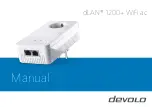 Devolo dLAN 1200+ WiFi ac Manual preview