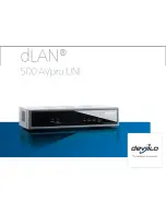 Devolo dLAN 500 AVpro UNI Manual предпросмотр