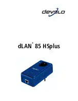 Devolo dLAN 85 HSplus User Manual предпросмотр