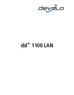 Предварительный просмотр 1 страницы Devolo dsl+ 1100 LAN Manual