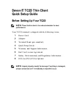 Preview for 3 page of Devon IT TC2D Quick Setup Manual