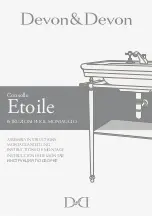 Предварительный просмотр 1 страницы Devon&Devon Etoile Console Assembly Instructions Manual