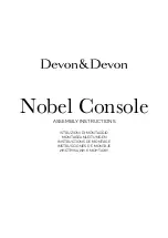 Preview for 1 page of Devon&Devon Nobel Console Assembly Instructions Manual