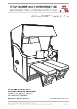 deVRIES PURE Classic XL Sun Care & Assembly Instructions предпросмотр