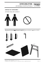 Предварительный просмотр 2 страницы deVRIES Trendy Milage Set Sessel Assembly Instructions