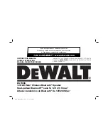 Preview for 1 page of DeWalt 12V/20V MAX JOBSITE BLUETOOTH SPEAKER Instruction Manual